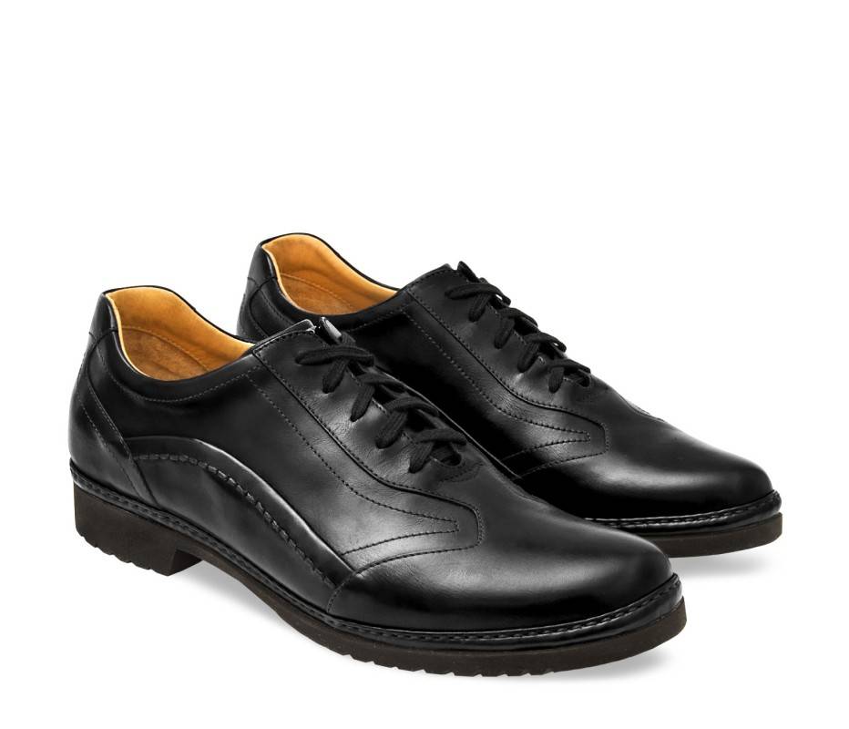 Pakerson DERBY PIENZA PELLE NERA Fino Al -60%