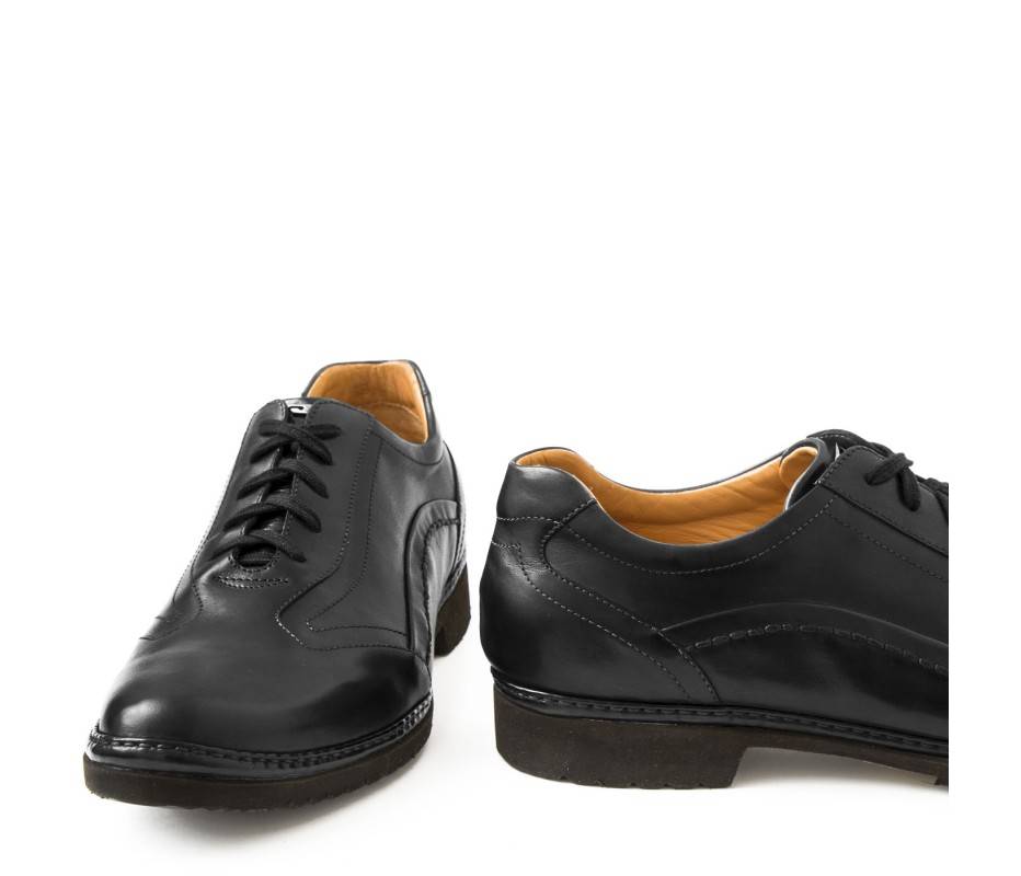 Pakerson DERBY PIENZA PELLE NERA Fino Al -60%