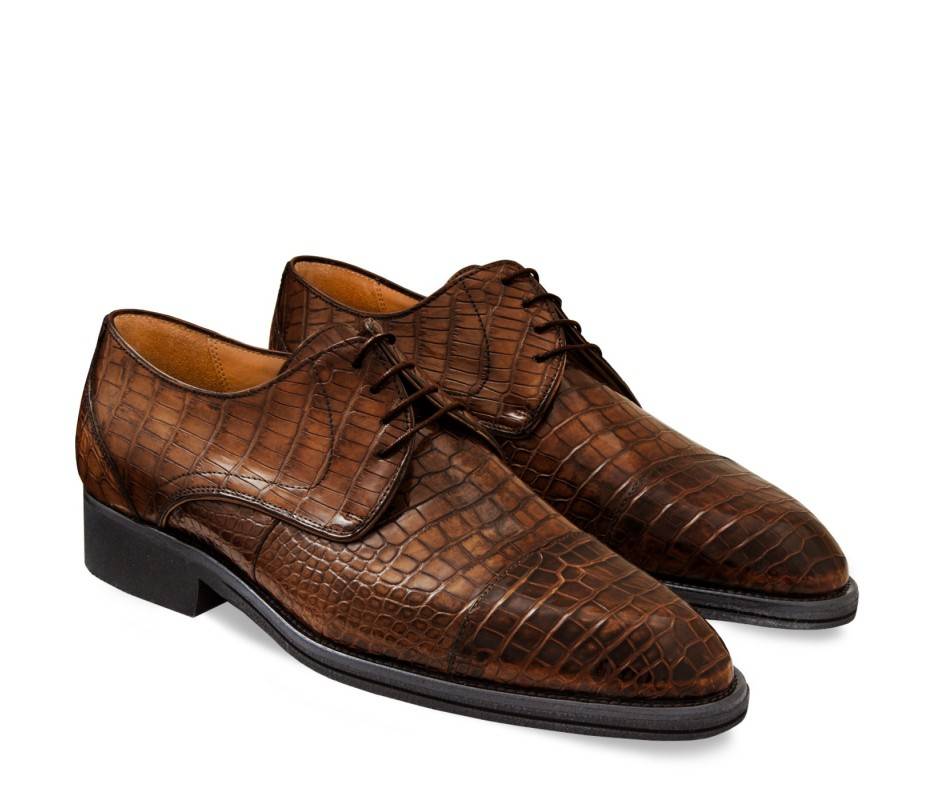 Pakerson DERBY FIRENZE ALLIGATORE MARRONE TIMBER Presa