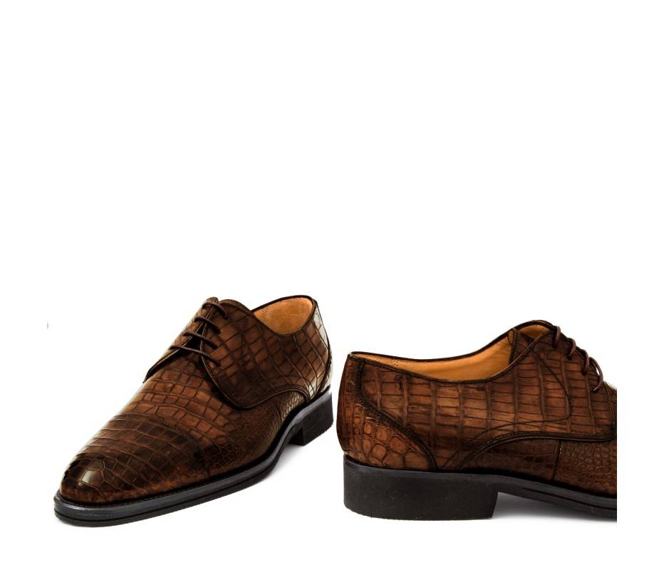 Pakerson DERBY FIRENZE ALLIGATORE MARRONE TIMBER Presa