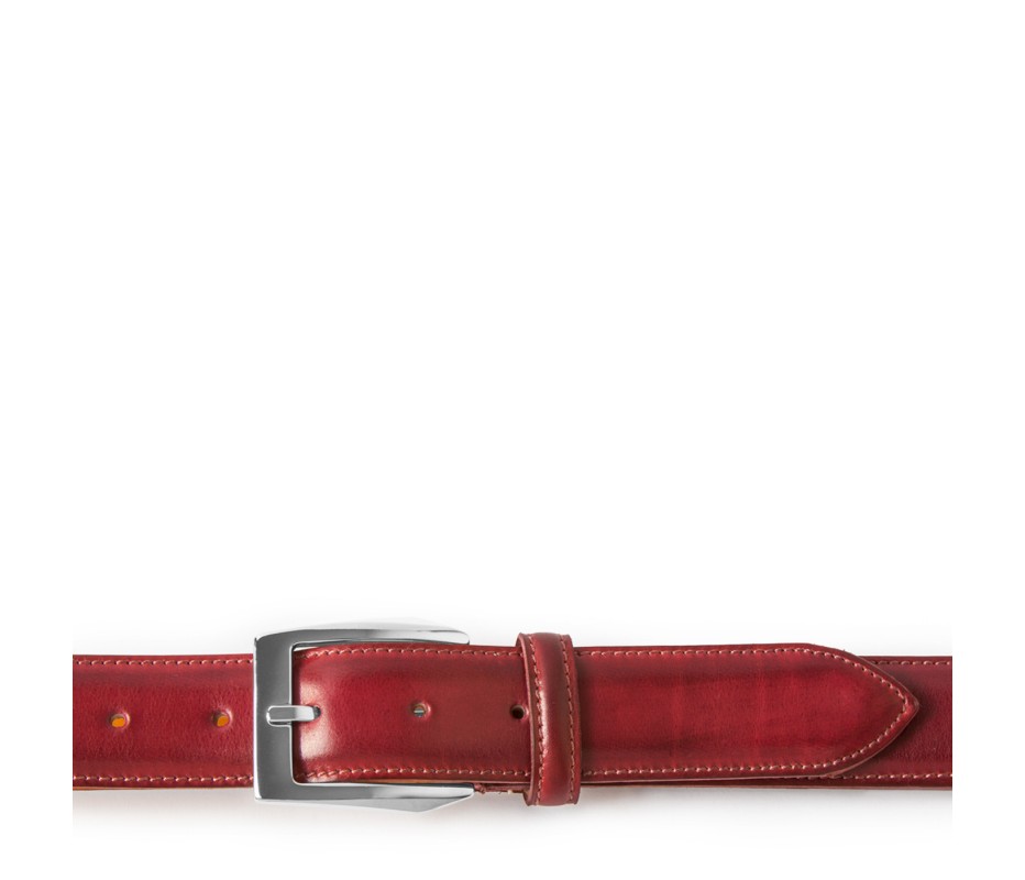 Pakerson FIBBIA CALCI PELLE ROSSO BORDEAUX Economico