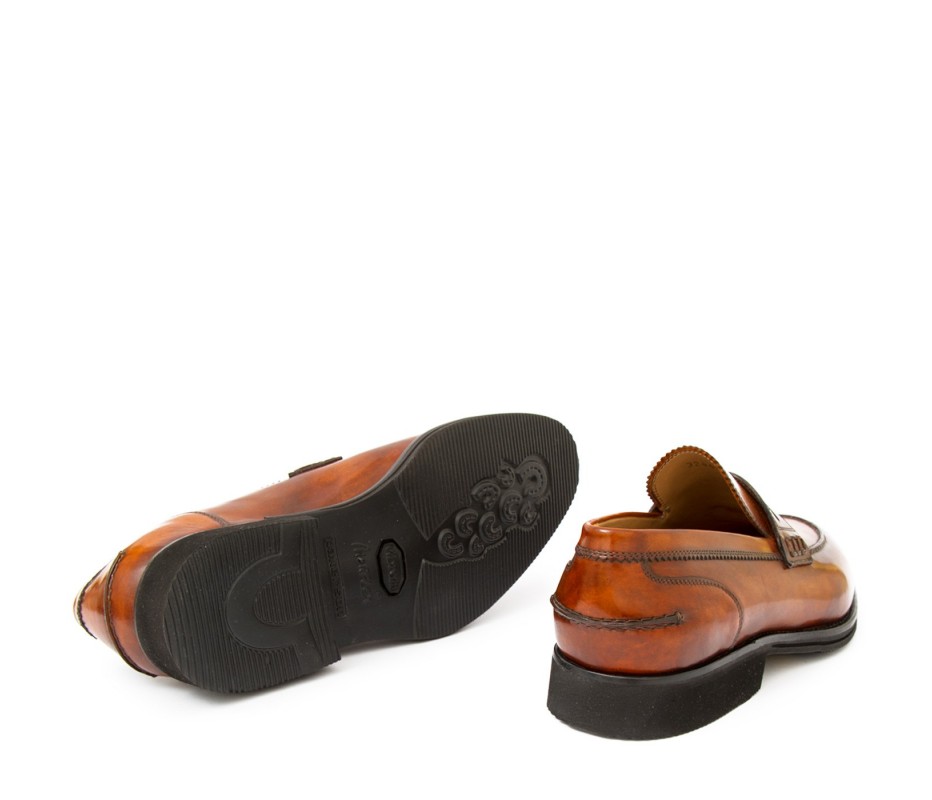 Pakerson MOCASSINO LUCCA PELLE MARRONE WOOD Outlet