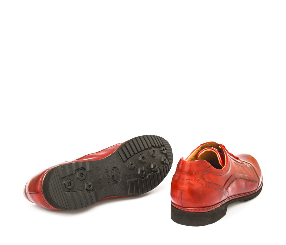 Pakerson DERBY PIENZA PELLE ROSSA Vendita Calda