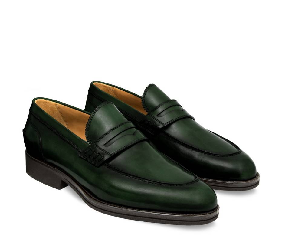 Pakerson MOCASSINO LUCCA PELLE VERDE TARTARUGA I Più Venduti