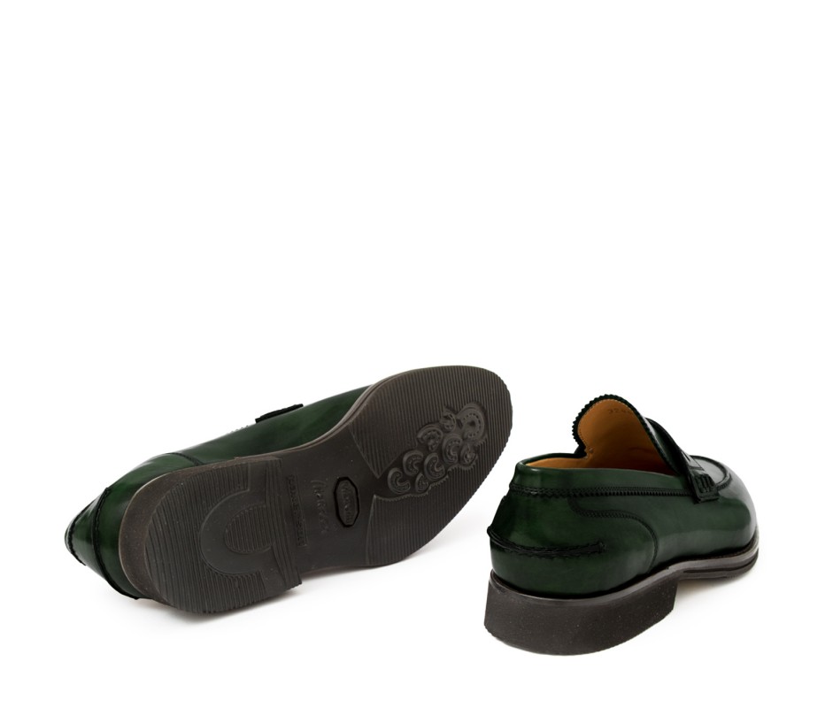 Pakerson MOCASSINO LUCCA PELLE VERDE TARTARUGA I Più Venduti