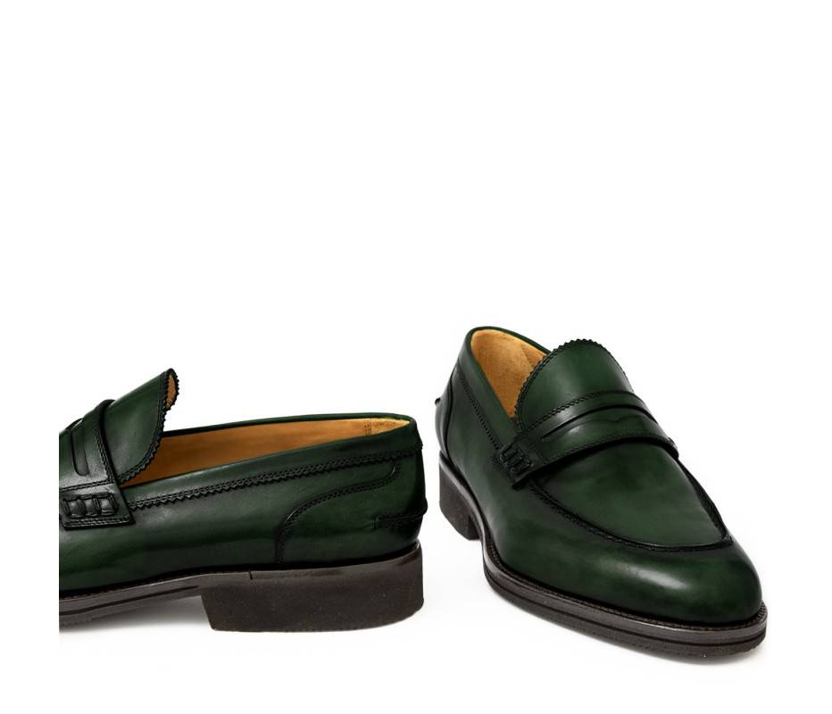Pakerson MOCASSINO LUCCA PELLE VERDE TARTARUGA I Più Venduti