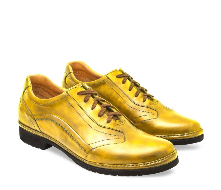 Pakerson DERBY PIENZA PELLE GIALLA Moda