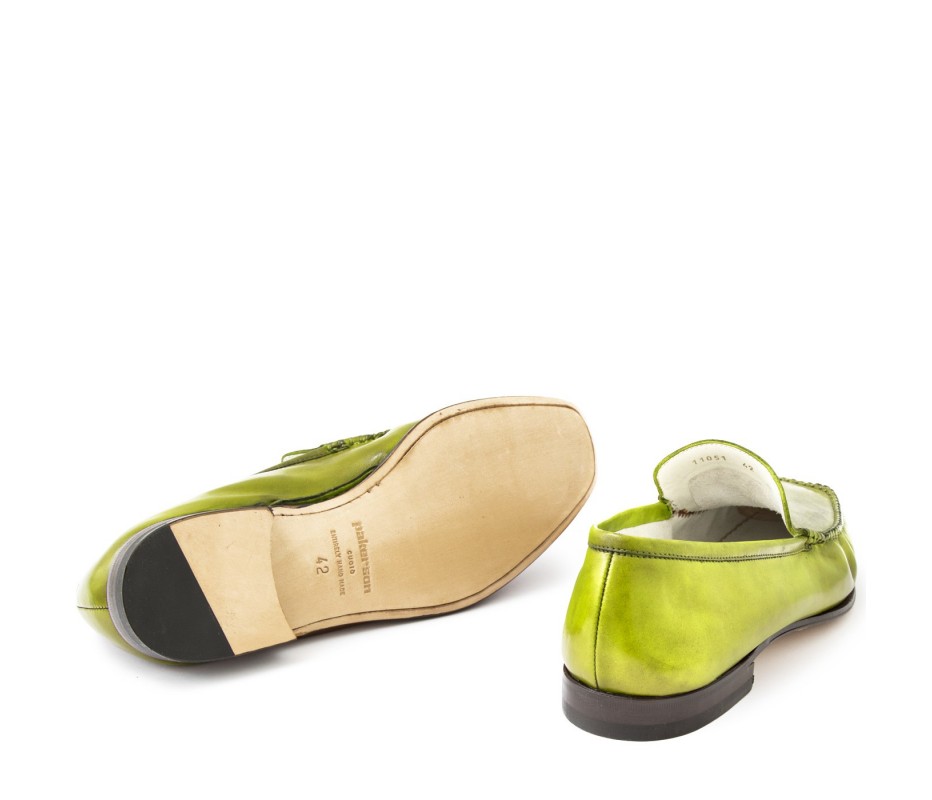 Pakerson MOCASSINO CERRETO PELLE VERDE PISTACCHIO Italia