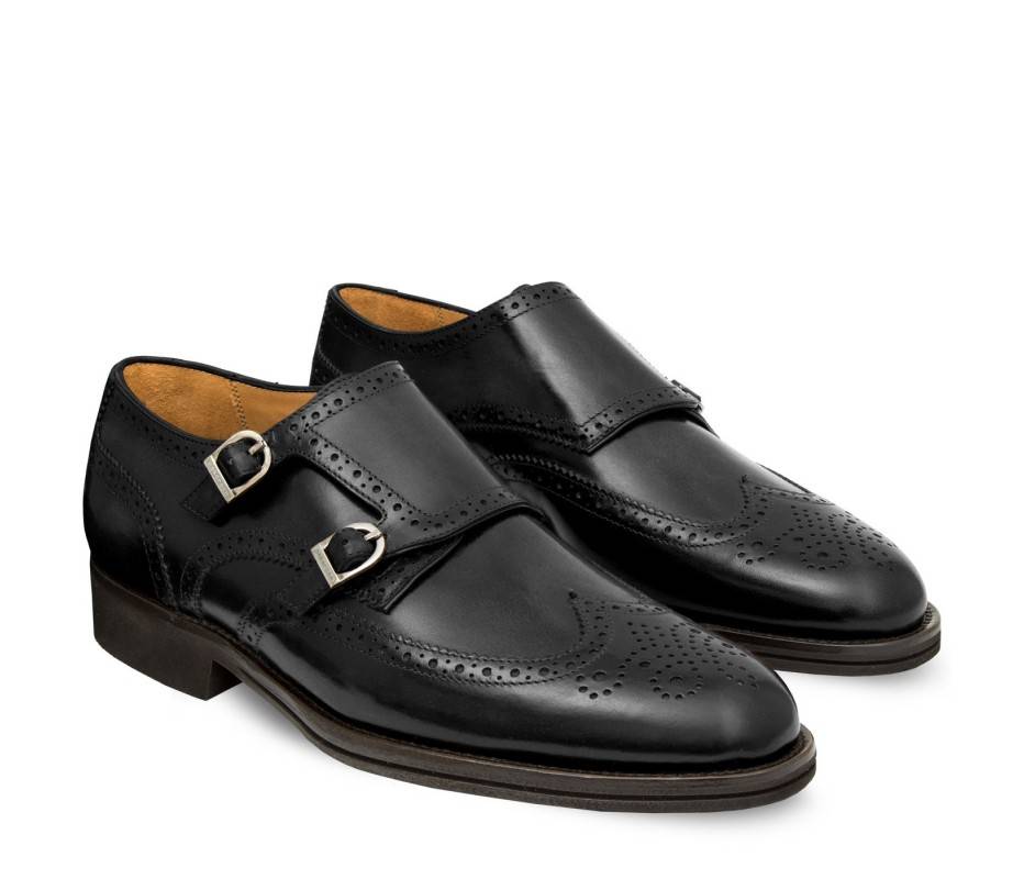 Pakerson DOPPIA FIBBIA SIENA PELLE NERA Promozione