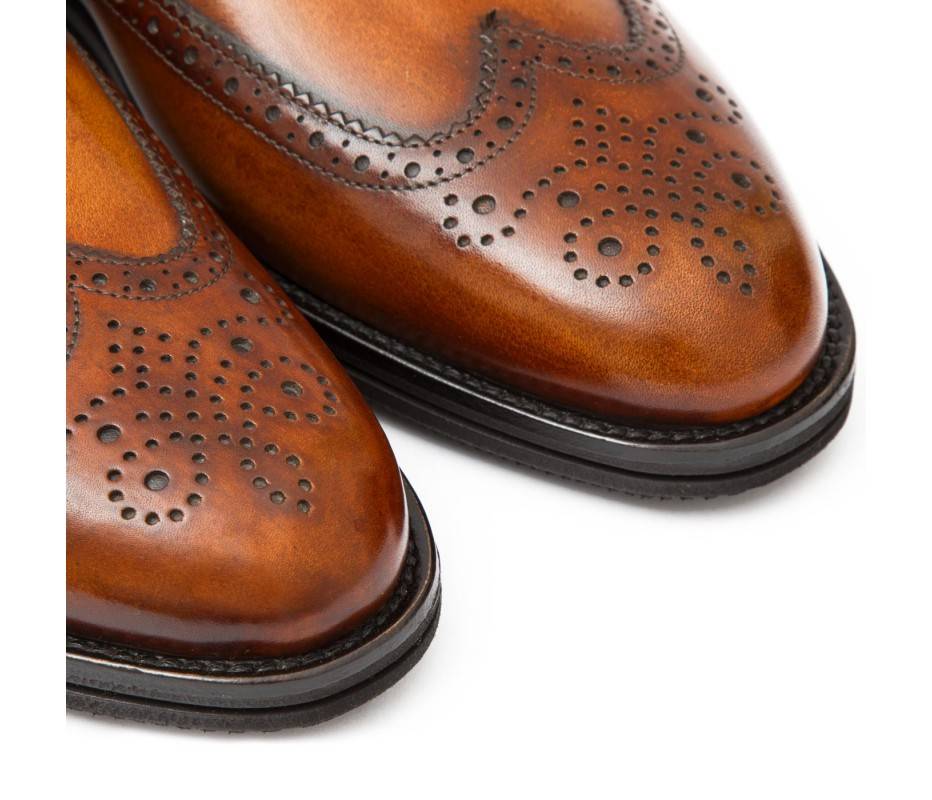 Pakerson DOPPIA FIBBIA SIENA PELLE MARRONE WOOD Shopping Online