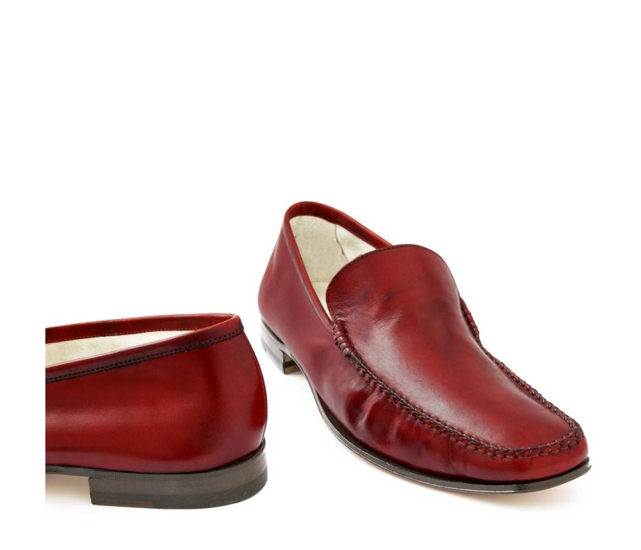 Pakerson MOCASSINO CERRETO PELLE ROSSO BORDEAUX Convenienza