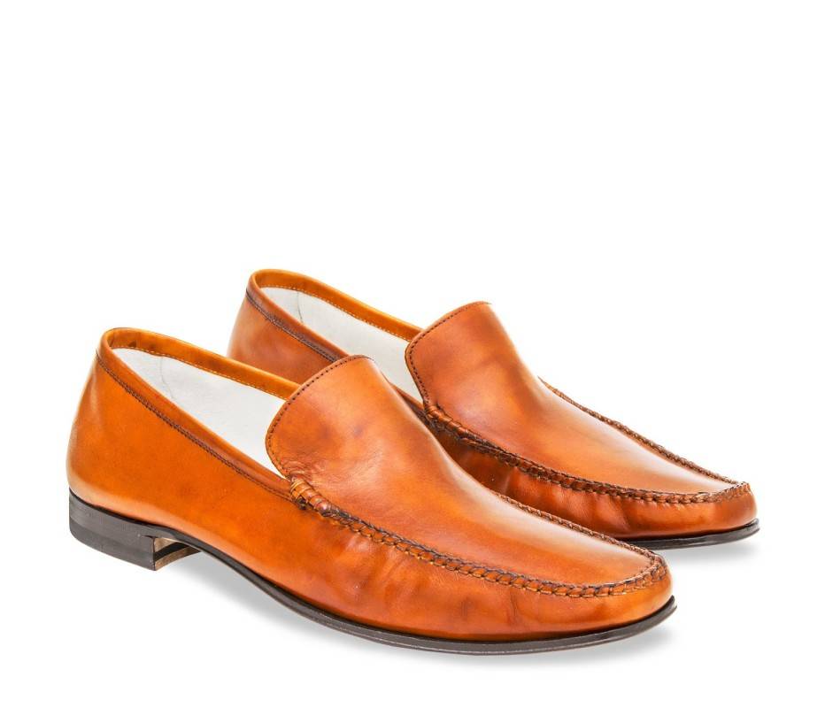 Pakerson MOCASSINO CERRETO PELLE ARANCIO Saldi