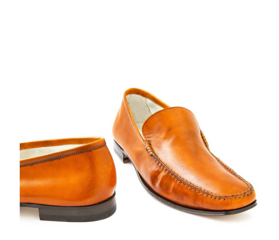 Pakerson MOCASSINO CERRETO PELLE ARANCIO Saldi
