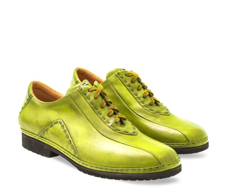 Pakerson DERBY BOLGHERI PELLE VERDE PISTACCHIO Affare Del Giorno