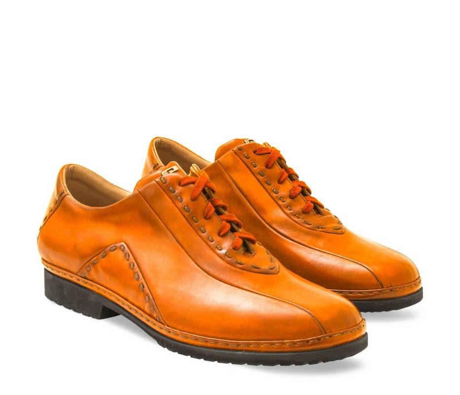 Pakerson DERBY BOLGHERI PELLE ARANCIO Moda