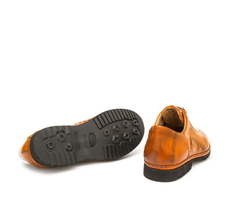 Pakerson DERBY BOLGHERI PELLE ARANCIO Moda