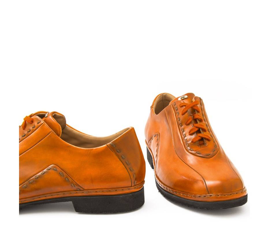 Pakerson DERBY BOLGHERI PELLE ARANCIO Moda