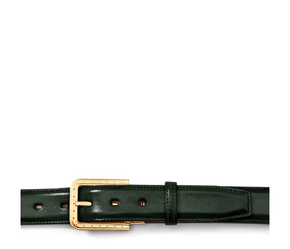 Pakerson FIBBIA RIPA PELLE VERDE TARTARUGA Promozione Limitata