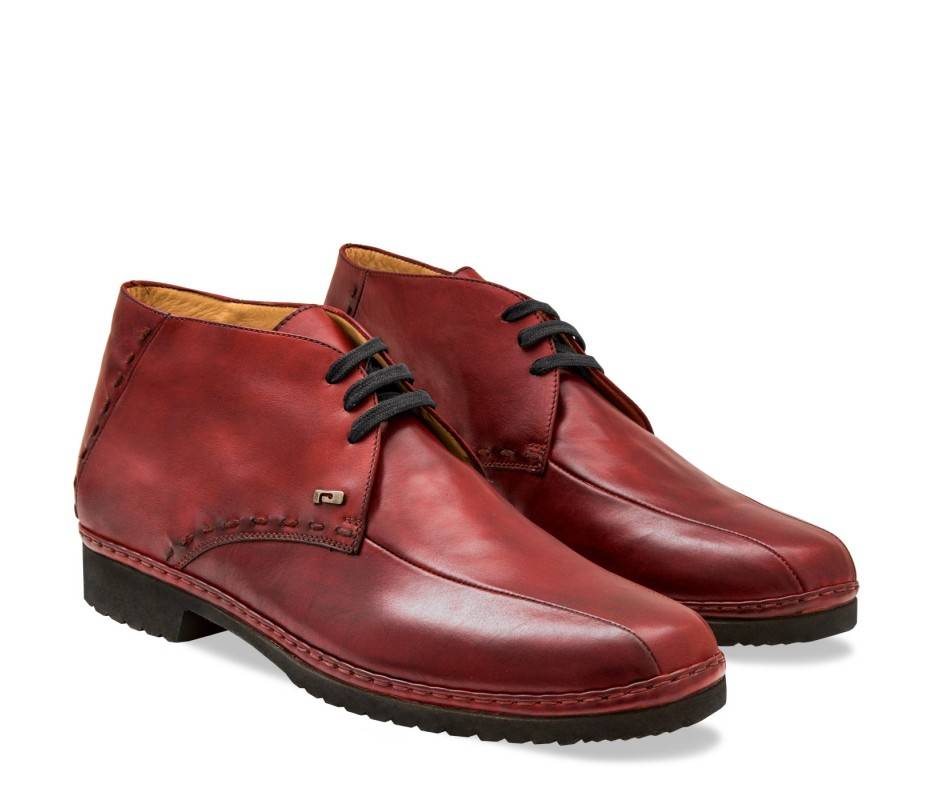 Pakerson POLACCHINO GREVE PELLE ROSSO BORDEAUX Fino Al -60%