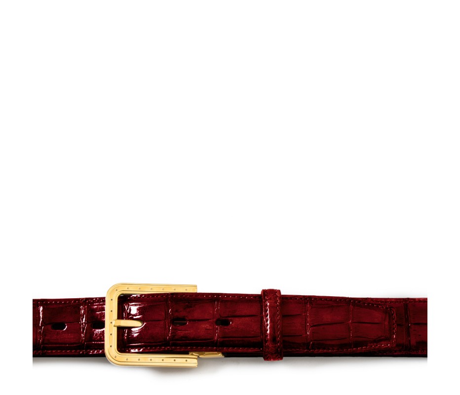 Pakerson FIBBIA RIPA ALLIGATORE BORDEAUX VINO Sconto