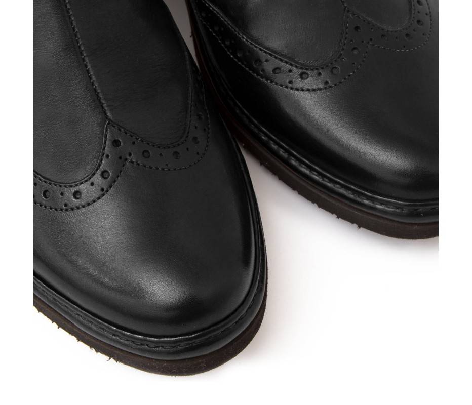 Pakerson STIVALETTO COLLODI PELLE NERA Outlet