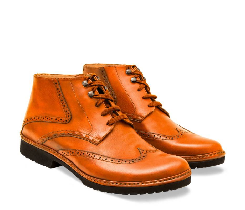 Pakerson POLACCHINO CERTALDO PELLE ARANCIO Moda