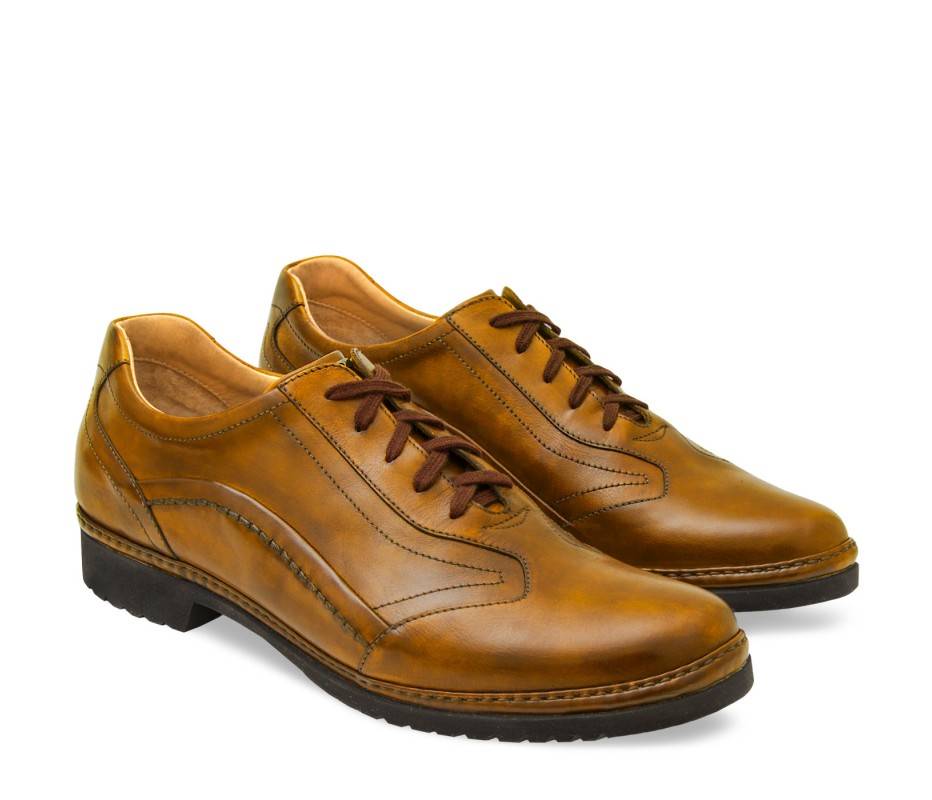 Pakerson DERBY PIENZA PELLE GIALLO SENAPE Online