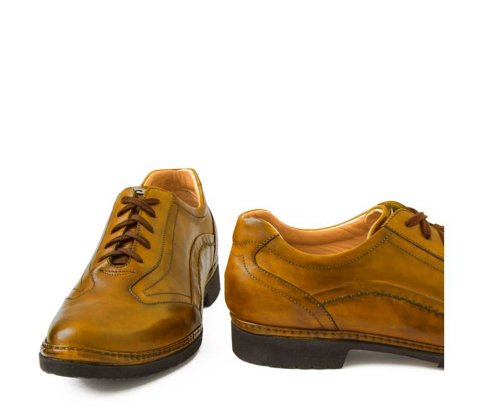 Pakerson DERBY PIENZA PELLE GIALLO SENAPE Online
