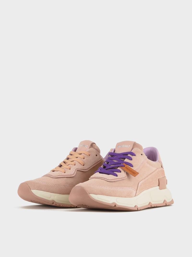 Panchic SNEAKER P06 DONNA IN SUEDE E PELLE ROSA CIPRIA Vendite Flash