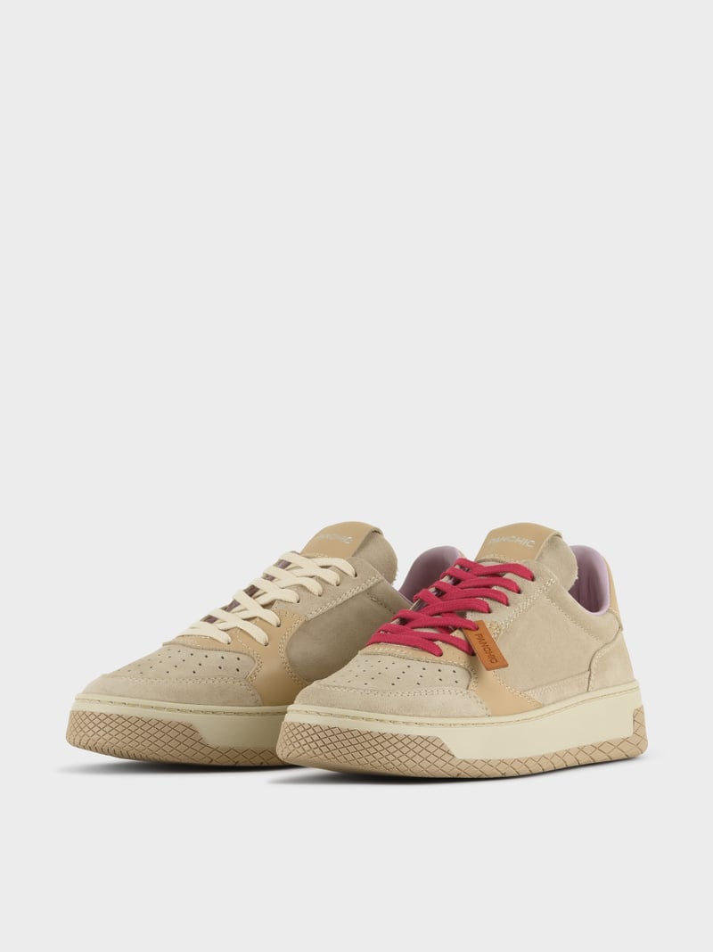 Panchic SNEAKER LOW P02 DONNA IN SUEDE E PELLE NEBBIA 2025