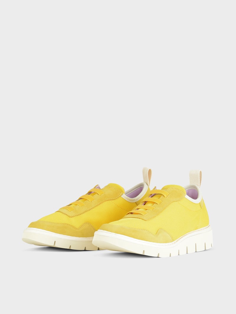 Panchic SLIP ON P05 DONNA IN MESH E SUEDE GIALLO Vendita