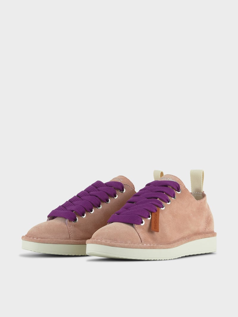 Panchic SCARPA ALLACCIATA P01 DONNA IN SUEDE ROSA CIPRIA-VIOLA PANSE' Acquista Ora