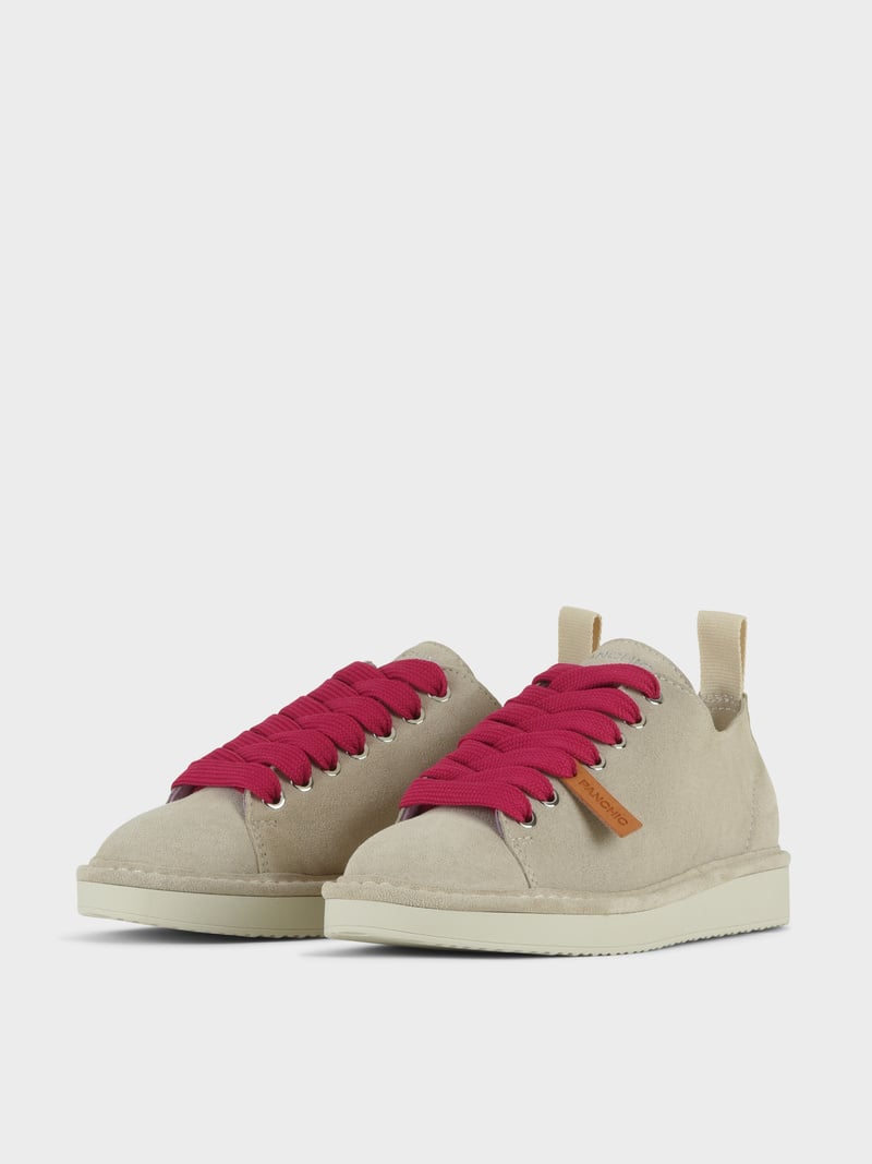 Panchic SCARPA ALLACCIATA P01 DONNA IN SUEDE NEBBIA-FUCSIA Convenienza