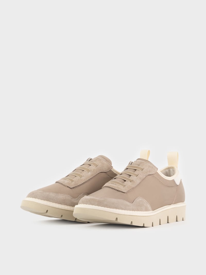 Panchic SLIP ON P05 UOMO IN NYLON E SUEDE TORTORA Negozio