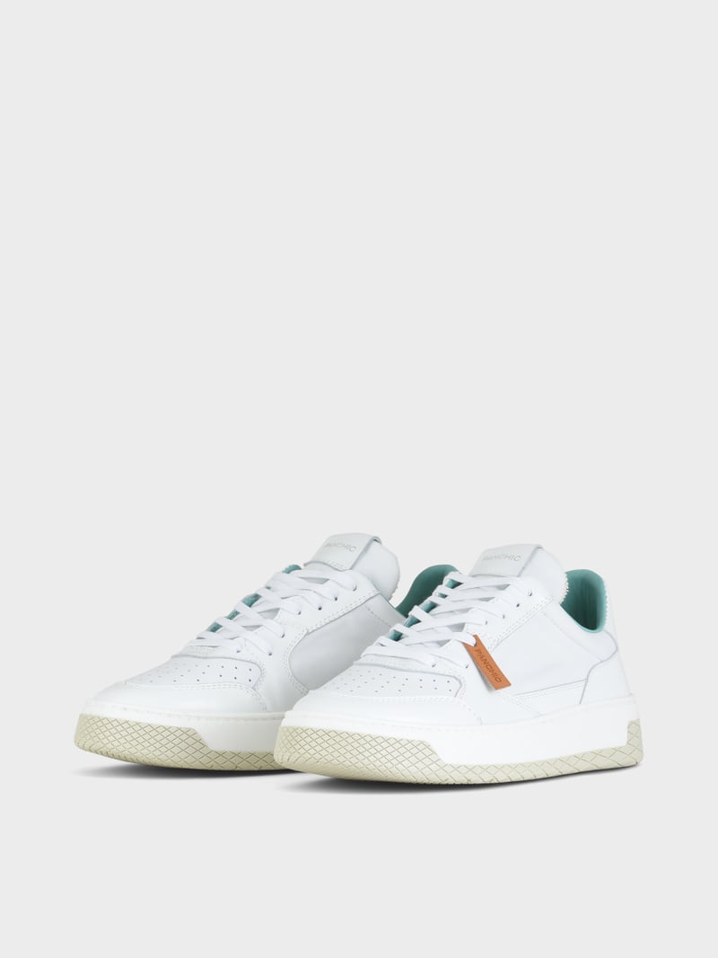 Panchic SNEAKER LOW P02 UOMO IN PELLE BIANCO Moda