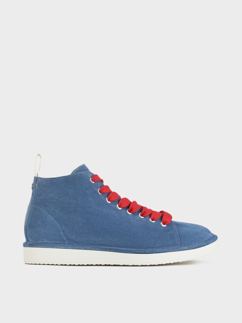 Panchic POLACCHINO P01 UOMO IN SUEDE BLUE-ROSSO Acquista Ora