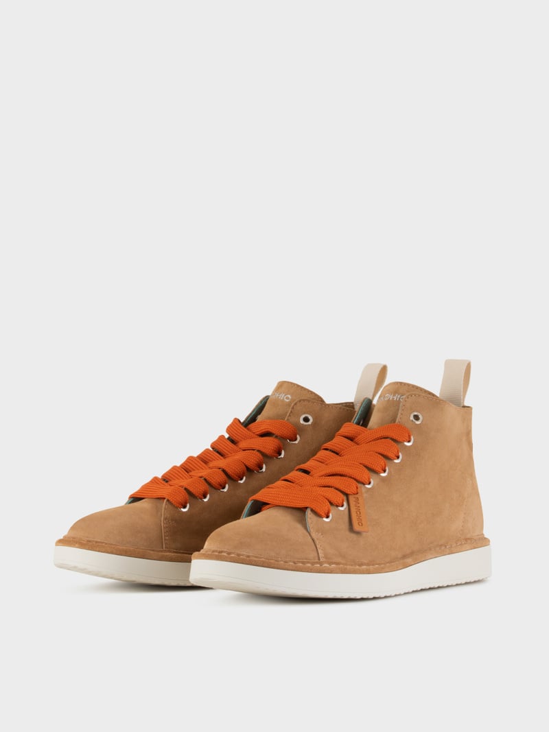 Panchic POLACCHINO P01 UOMO IN SUEDE BISCOTTO-ARANCIO BRUCIATO Fino Al -60%