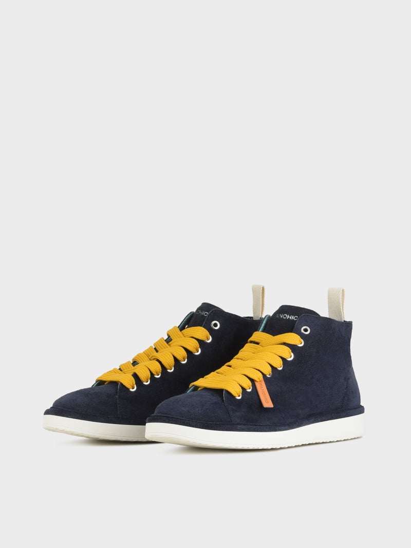 Panchic POLACCHINO P01 UOMO IN SUEDE NOTTE-GIALLO Rilascio limitato