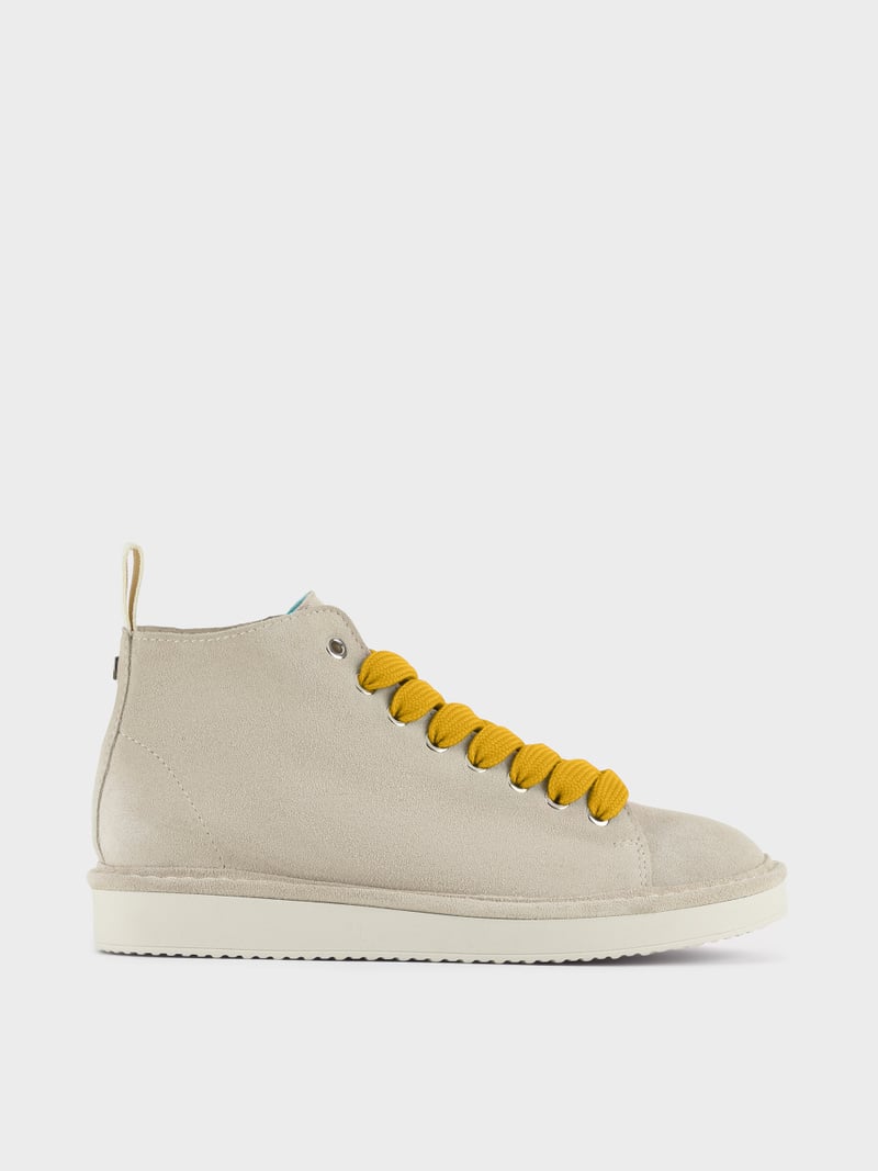 Panchic POLACCHINO P01 UOMO IN SUEDE NEBBIA-GIALLO Sottocosto