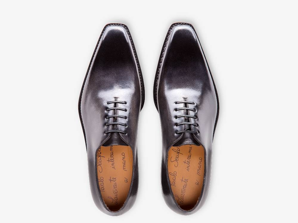 Paolo Sartori Art. 680 Oxford un pezzo in pelle Anticata Grigio Moda