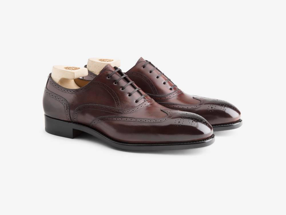 Paolo Sartori Art. 611 Oxford in pelle Anticata Amarone Italia
