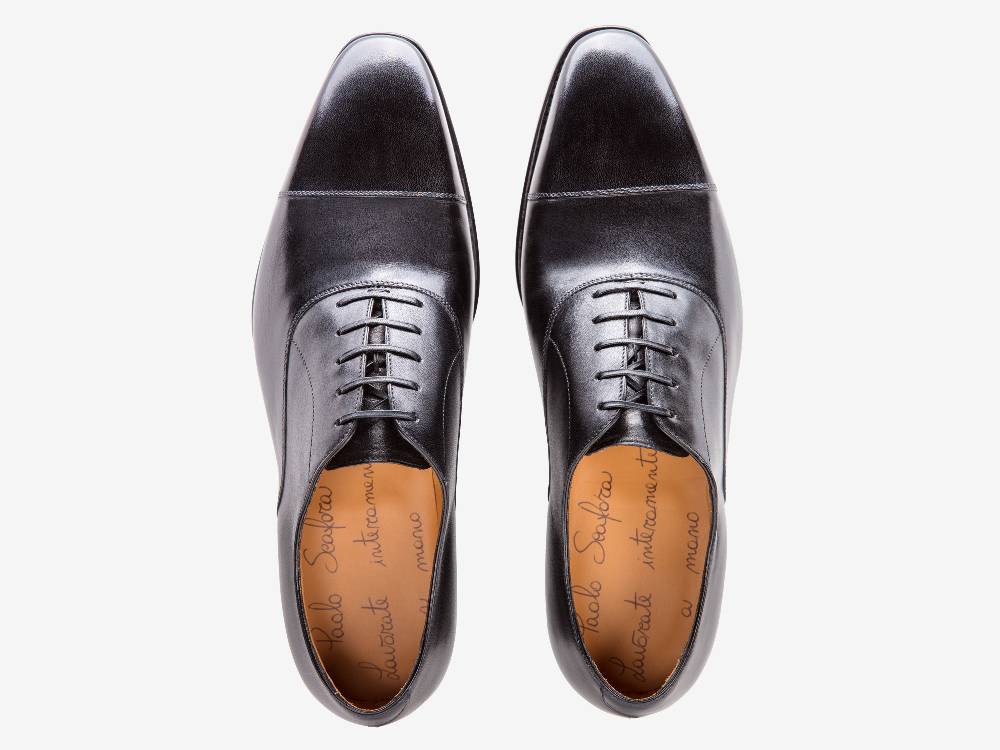 Paolo Sartori Art. 576 Oxford in pelle Anticata Nera 2025