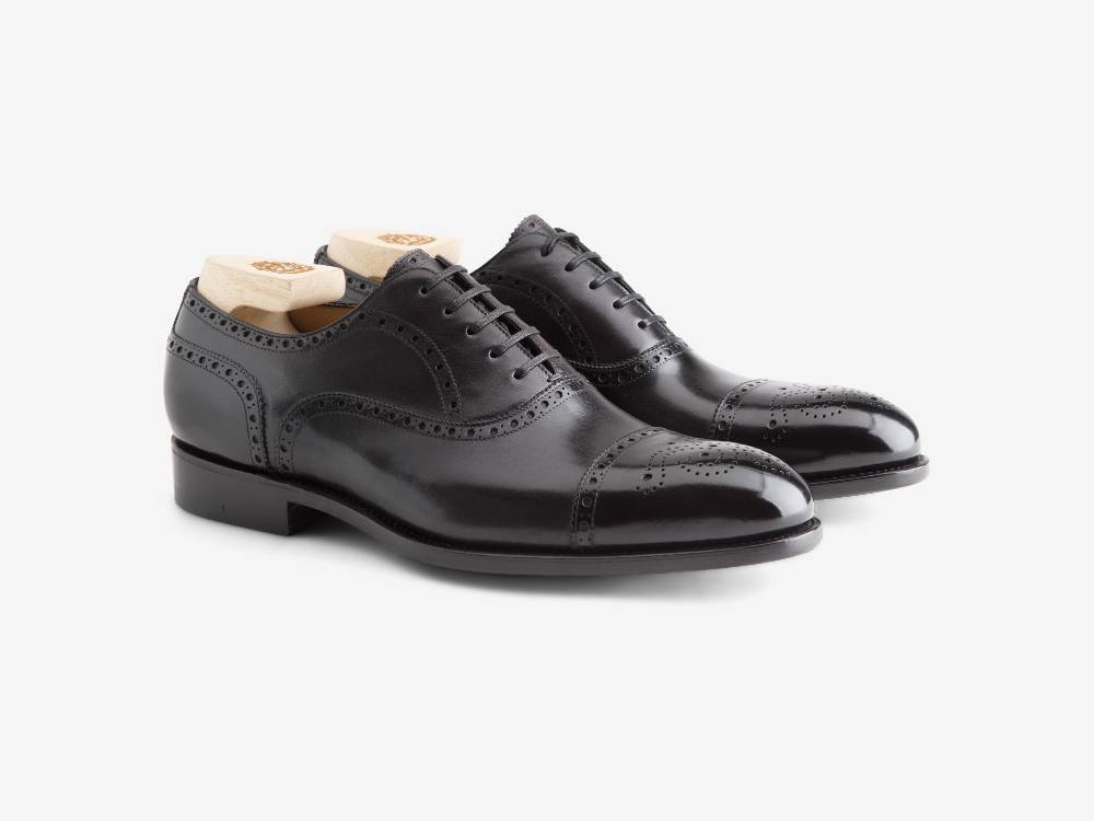 Paolo Sartori Art. 06 Oxford in pelle Atinticata Nera Nuovo