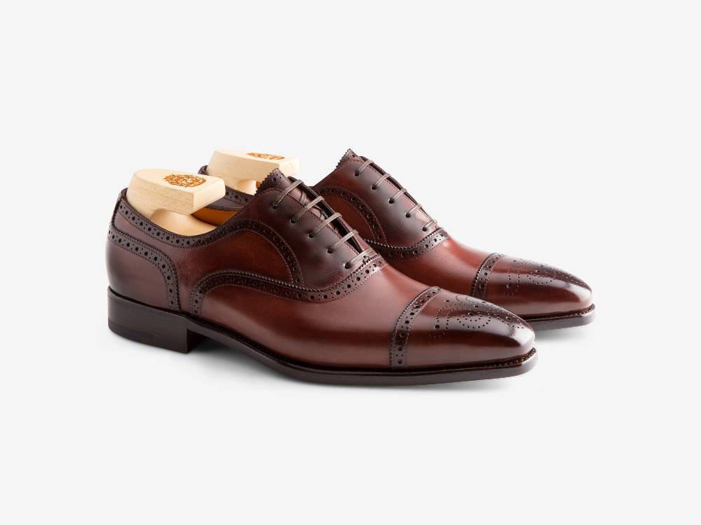 Paolo Sartori Art. 587 Oxford in pelle Anticata Amarone Qualità Garantita