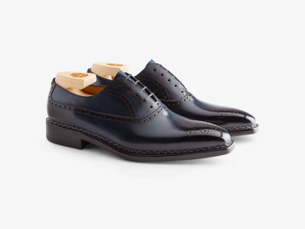 Paolo Sartori Art. 700 Oxford in pelle Anticata Oceano Prezzo Ridotto
