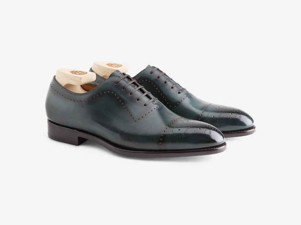 Paolo Sartori ART. 632 Oxford in pelle Anticata Turquoise Sottocosto