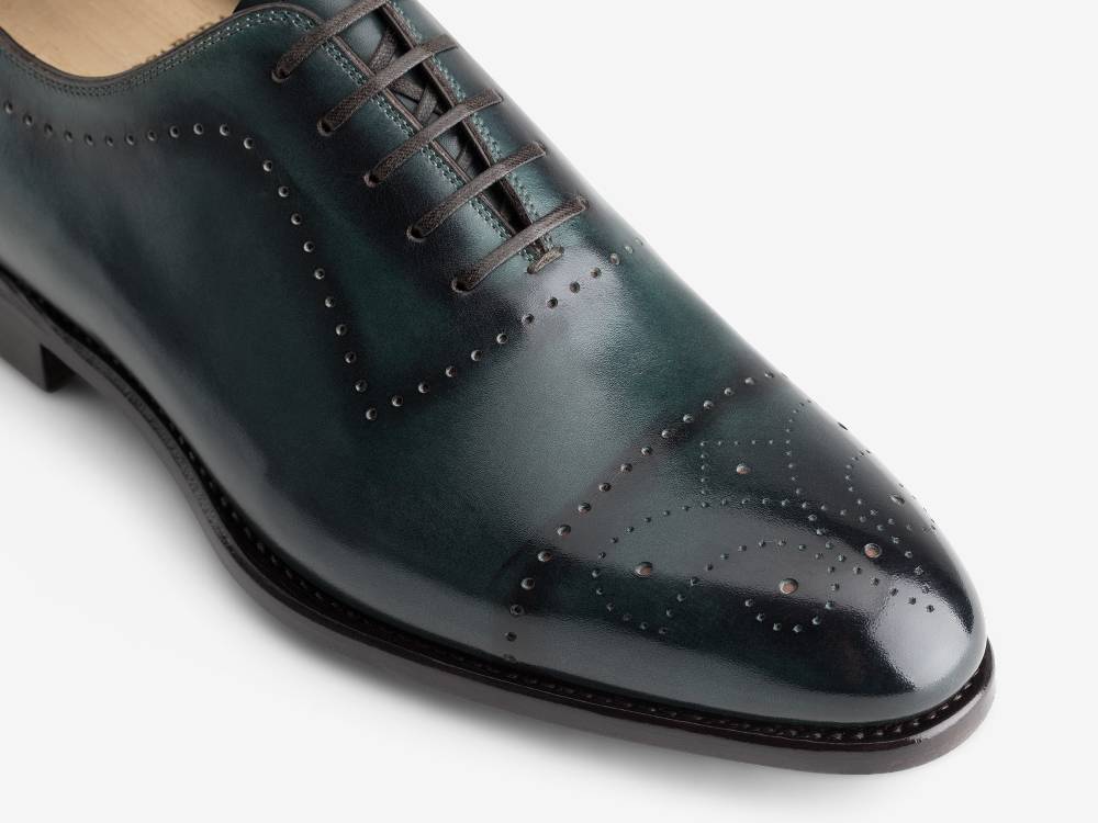 Paolo Sartori ART. 632 Oxford in pelle Anticata Turquoise Sottocosto
