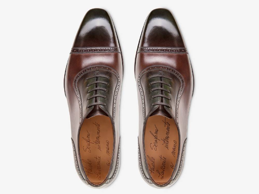 Paolo Sartori Art. 770 Oxford in Antiqued Montella Leather Convenienza