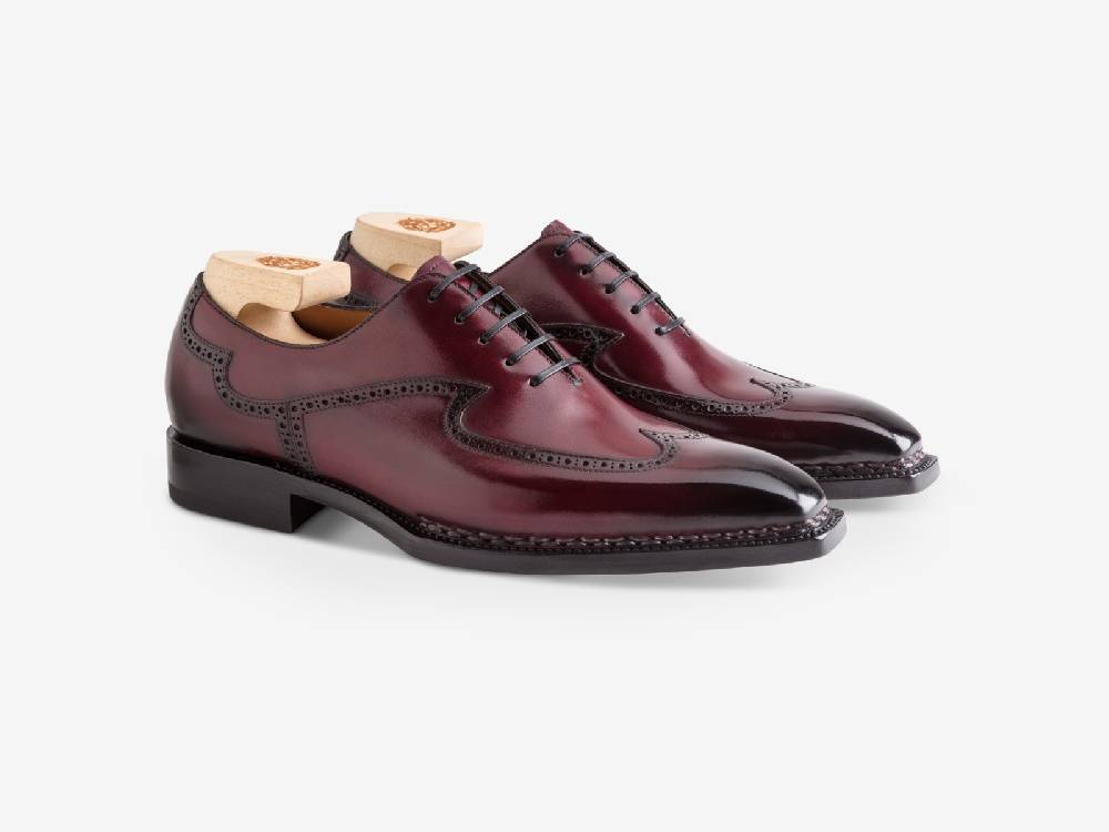 Paolo Sartori Art. 791 Oxford in Antiqued Bordeaux Leather Novità