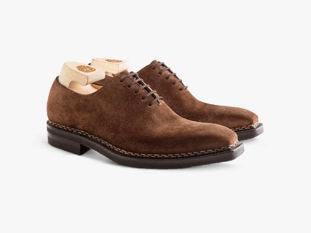 Paolo Sartori Art. 175B Oxford in in pelle scamosciata Marrone Saldi